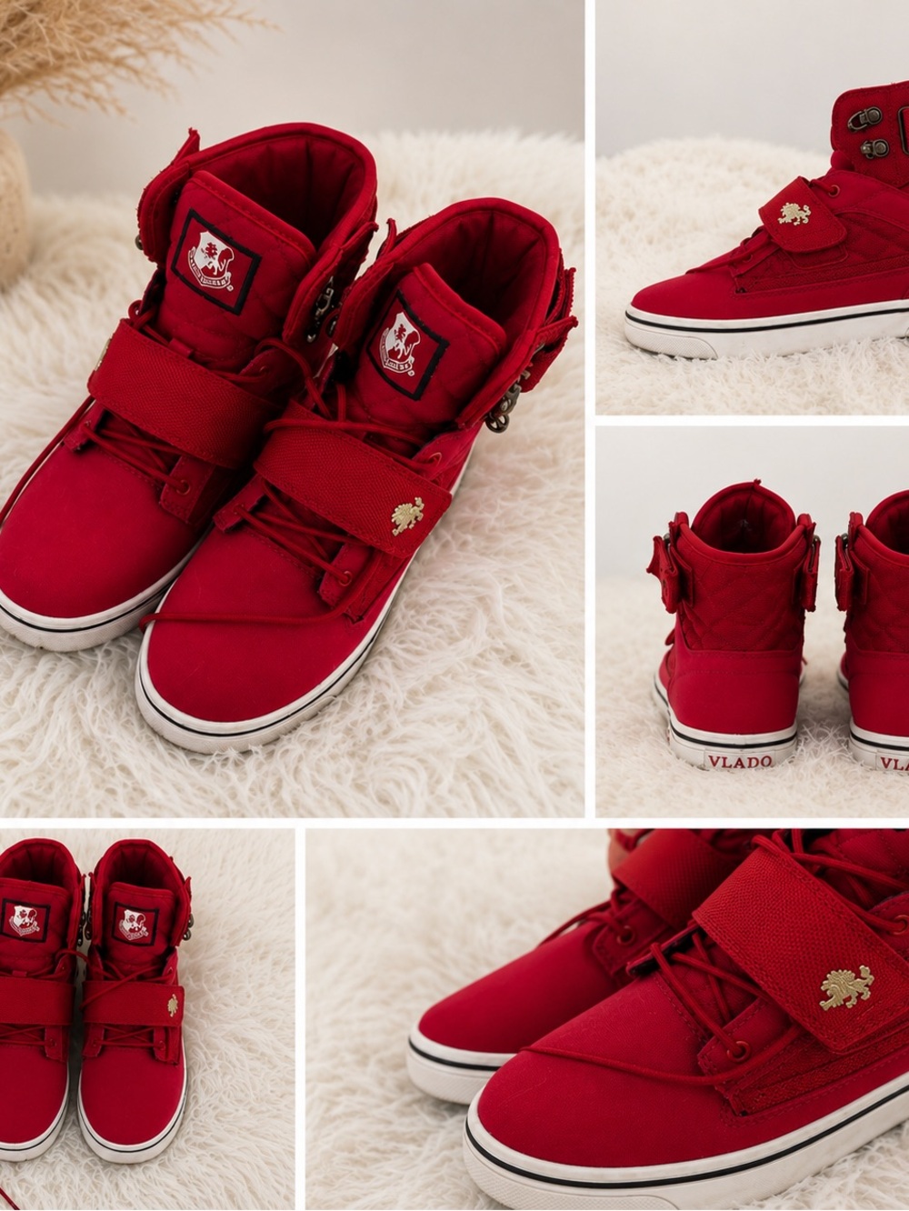 Vlados Sneakers - Red & White